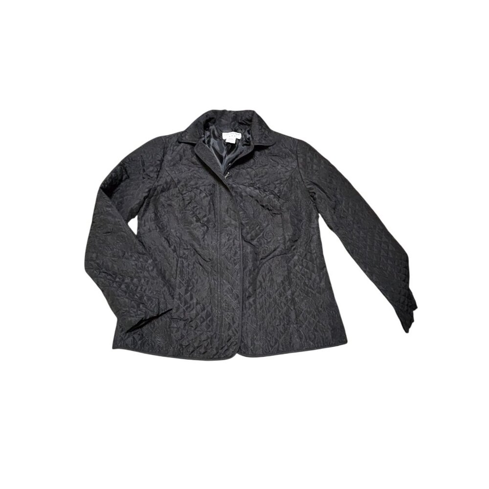 Covington Black Light Coat Jacket Women's  Size Small Polyester